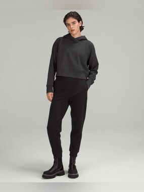 Lululemon Crop Hoodie Sweater pullover lounge top 0 relaxed athleisure scuba alo